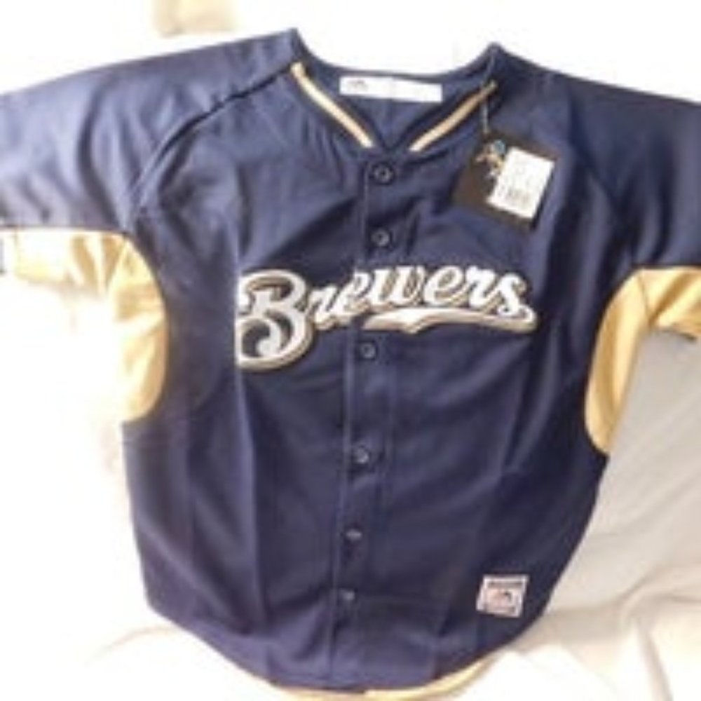 Milwaukee Brewers Carlos Gomez Baseball Jersey NEW